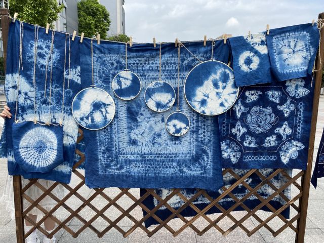 学生作品展示: 扎染